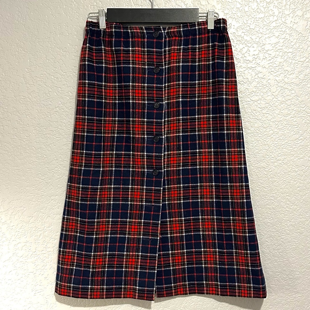 Pendleton A-Line Plaid Skirt